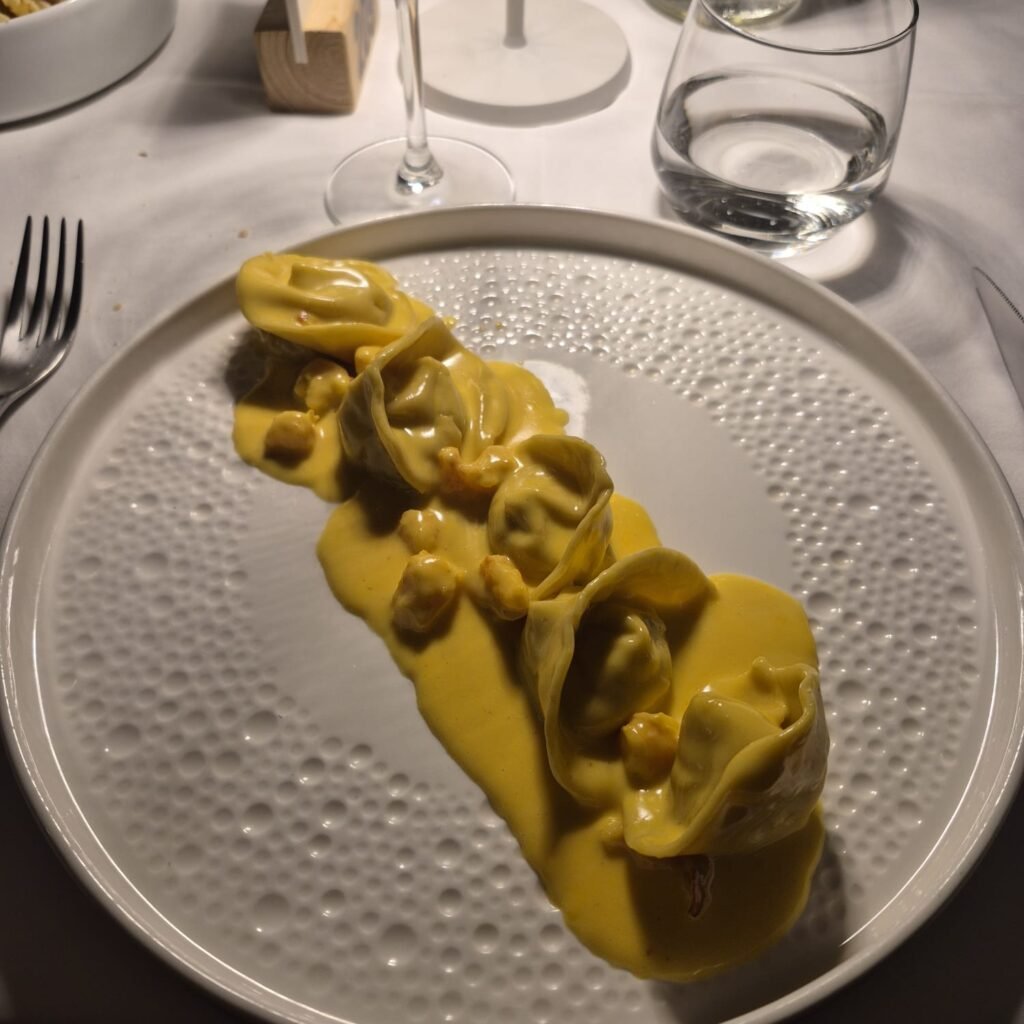 ravioli artigianali branzino zafferano Ai Serbelloni Pregnana Milanese